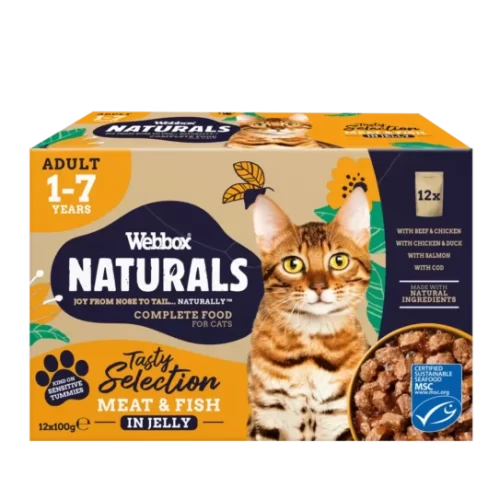 Webbox Naturals Meat & Fish in Jelly Wet Cat Food 100g